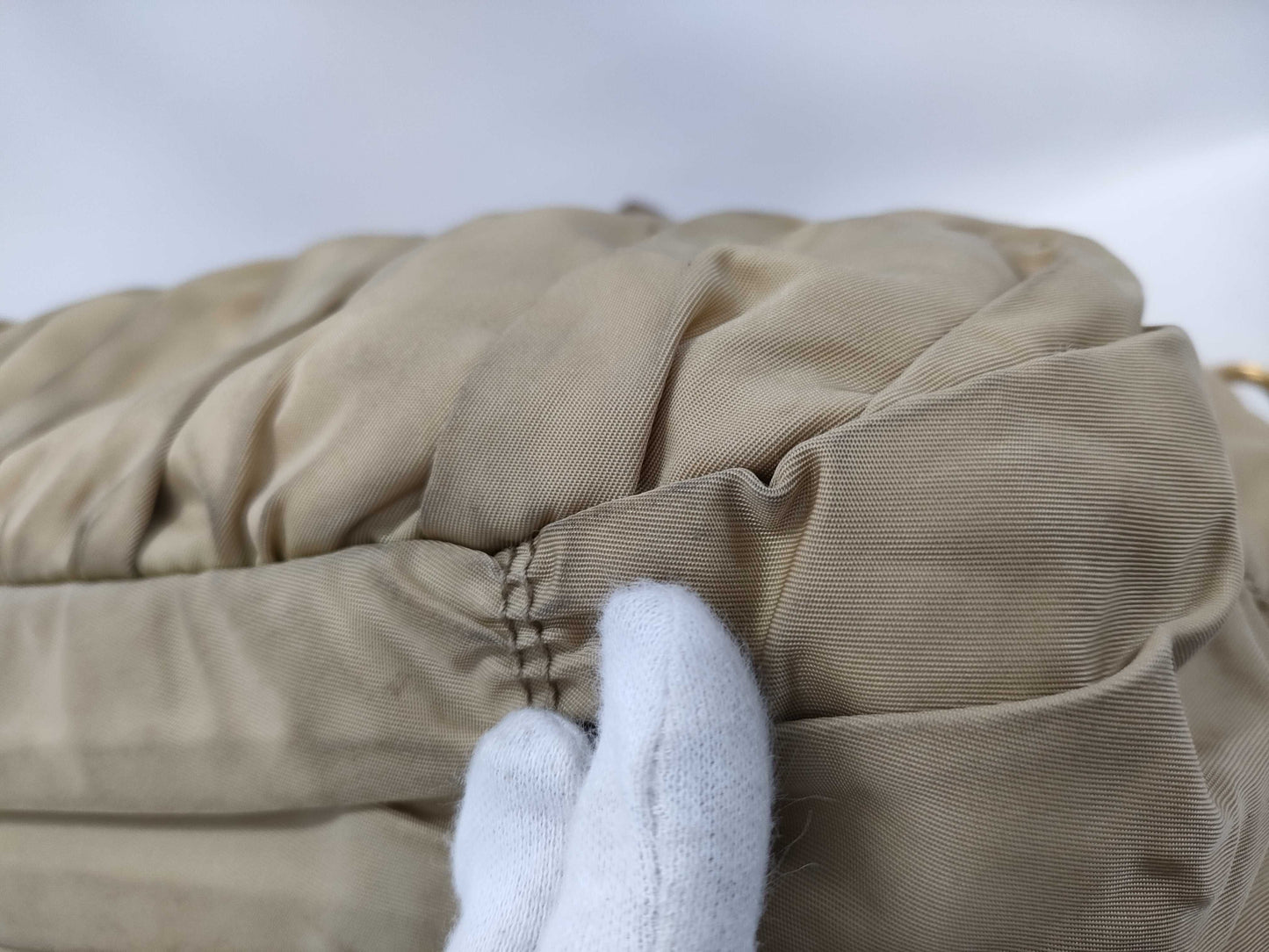 PRADA Prada 2-way shoulder bag, nylon gathered handbag