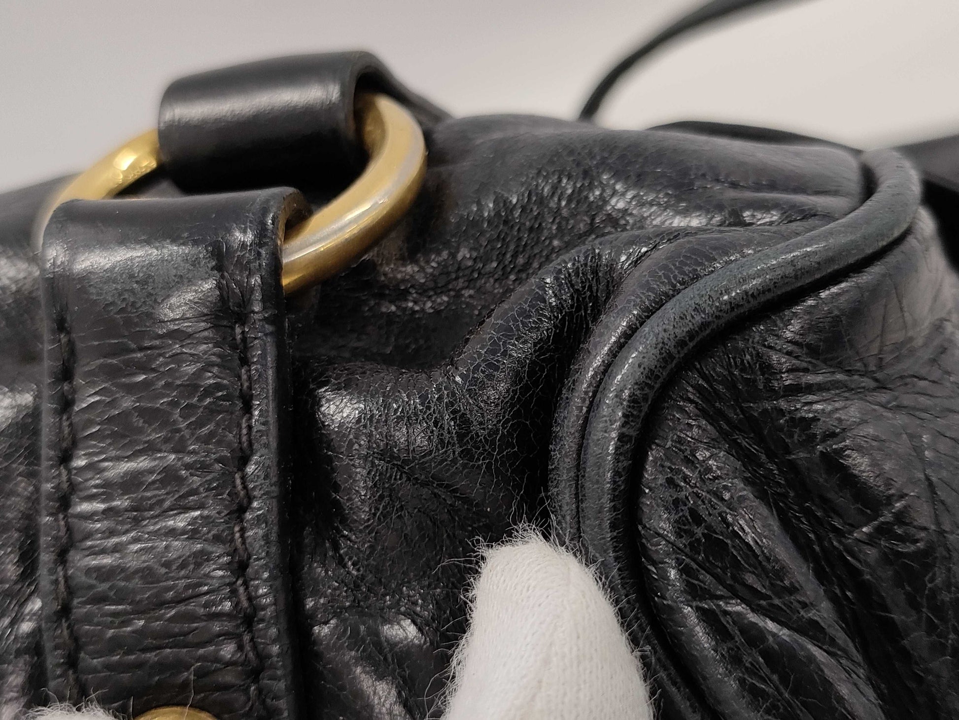 Miu Miu 2-Way Leather Handbag