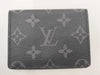 LOUIS VUITTON Envelope Carte de Visite Monogram Eclipse Business Card Case, Black Leather, M12874