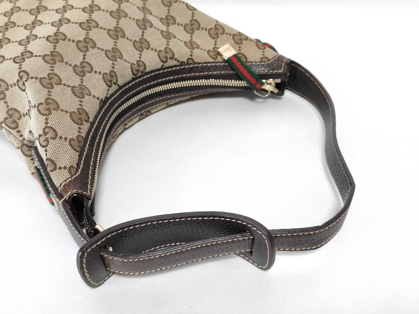 GUCCI GG Canvas Gucci Handbag Half Moon Shoulder Bag