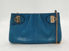 Salvatore Ferragamo Ferragamo Lizard Blue Shoulder Bag