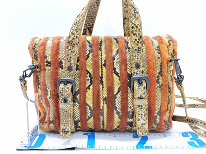 BOTTEGA VENETA Bottega Veneta Python Velvet 2-way Shoulder Bag/Handbag