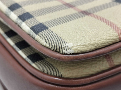 BURBERRY Nova Check Shoulder Bag PVC Shoulder Bag
