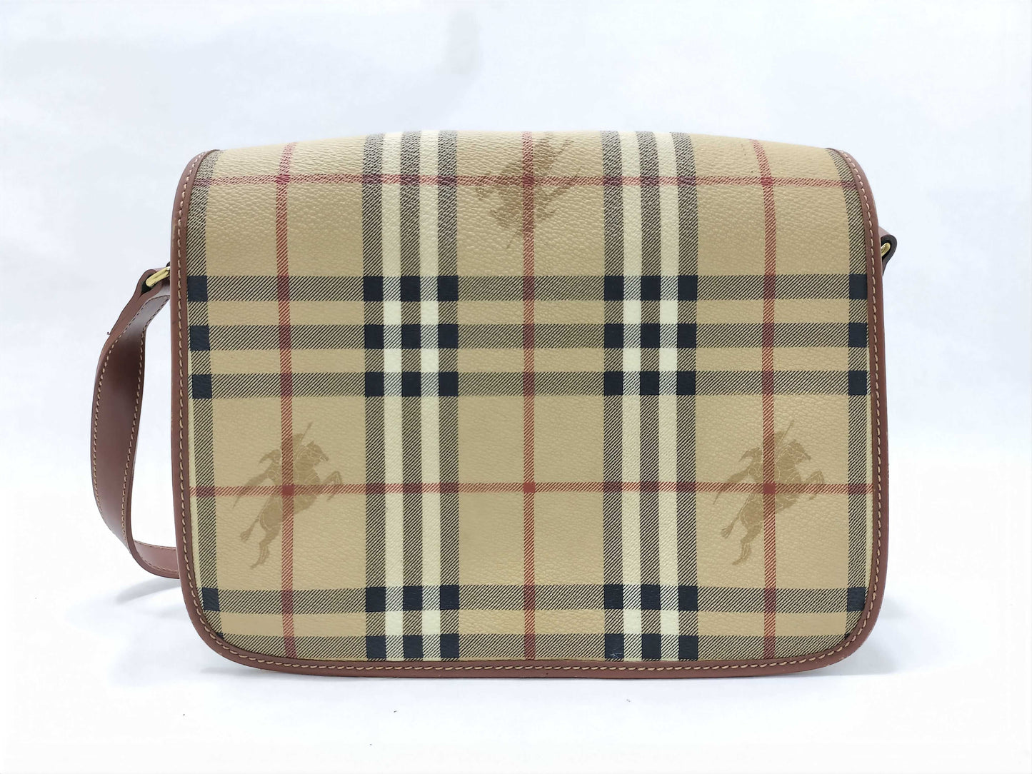 BURBERRY Nova Check Shoulder Bag PVC Shoulder Bag