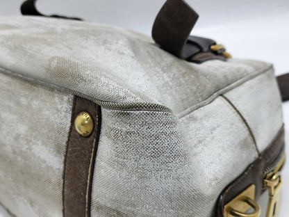 PRADA Prada Logo Jacquard Landscape Mini Boston Bag