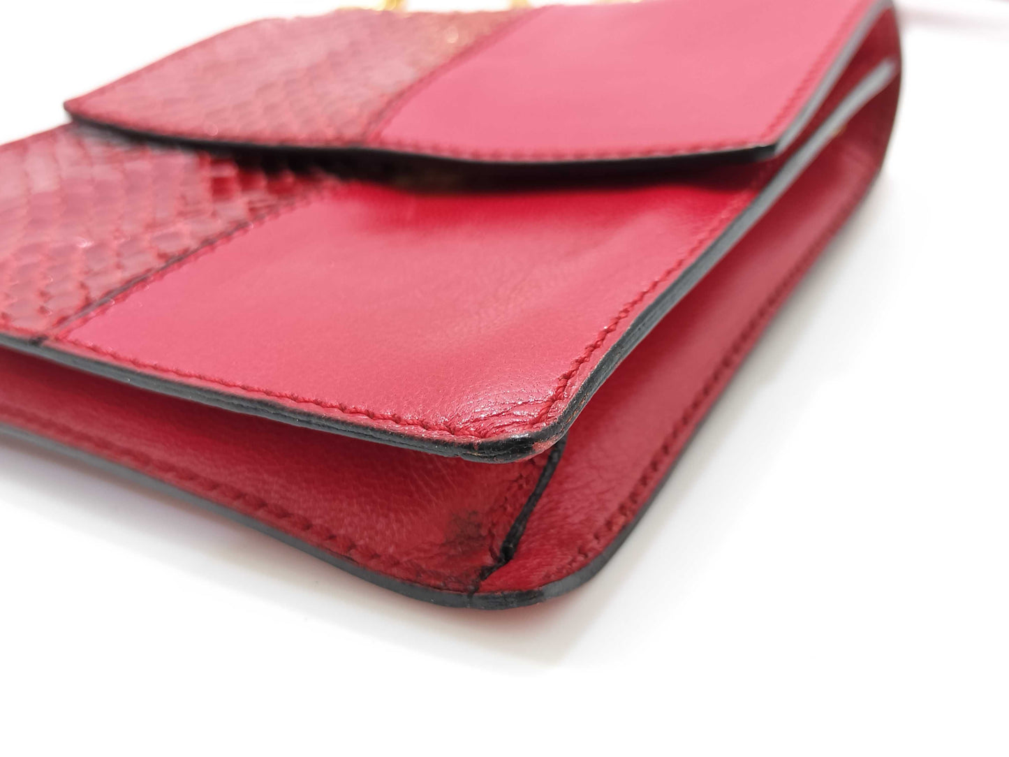 CELINE Python Mini Chain Shoulder Bag Shoulder Bag