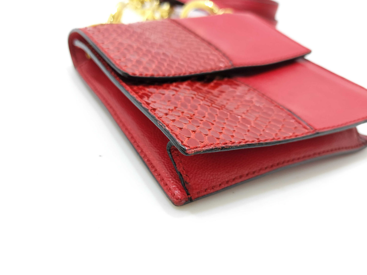 CELINE Python Mini Chain Shoulder Bag Shoulder Bag