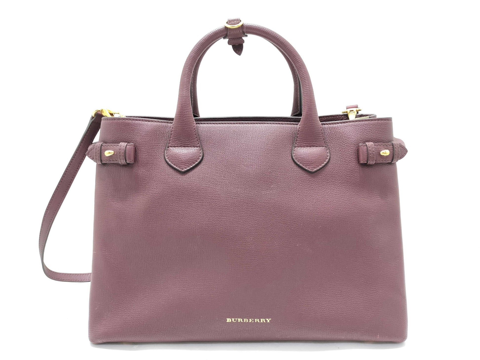 BURBERRY Banner Bag 2-way Shoulder Bag Handbag