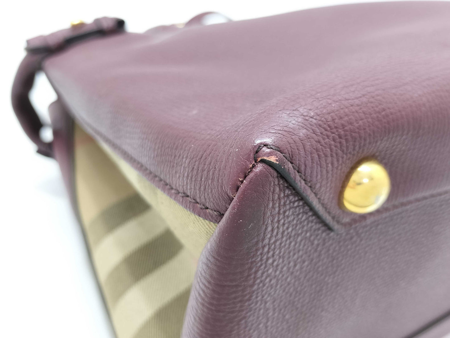 BURBERRY Banner Bag 2-way Shoulder Bag Handbag