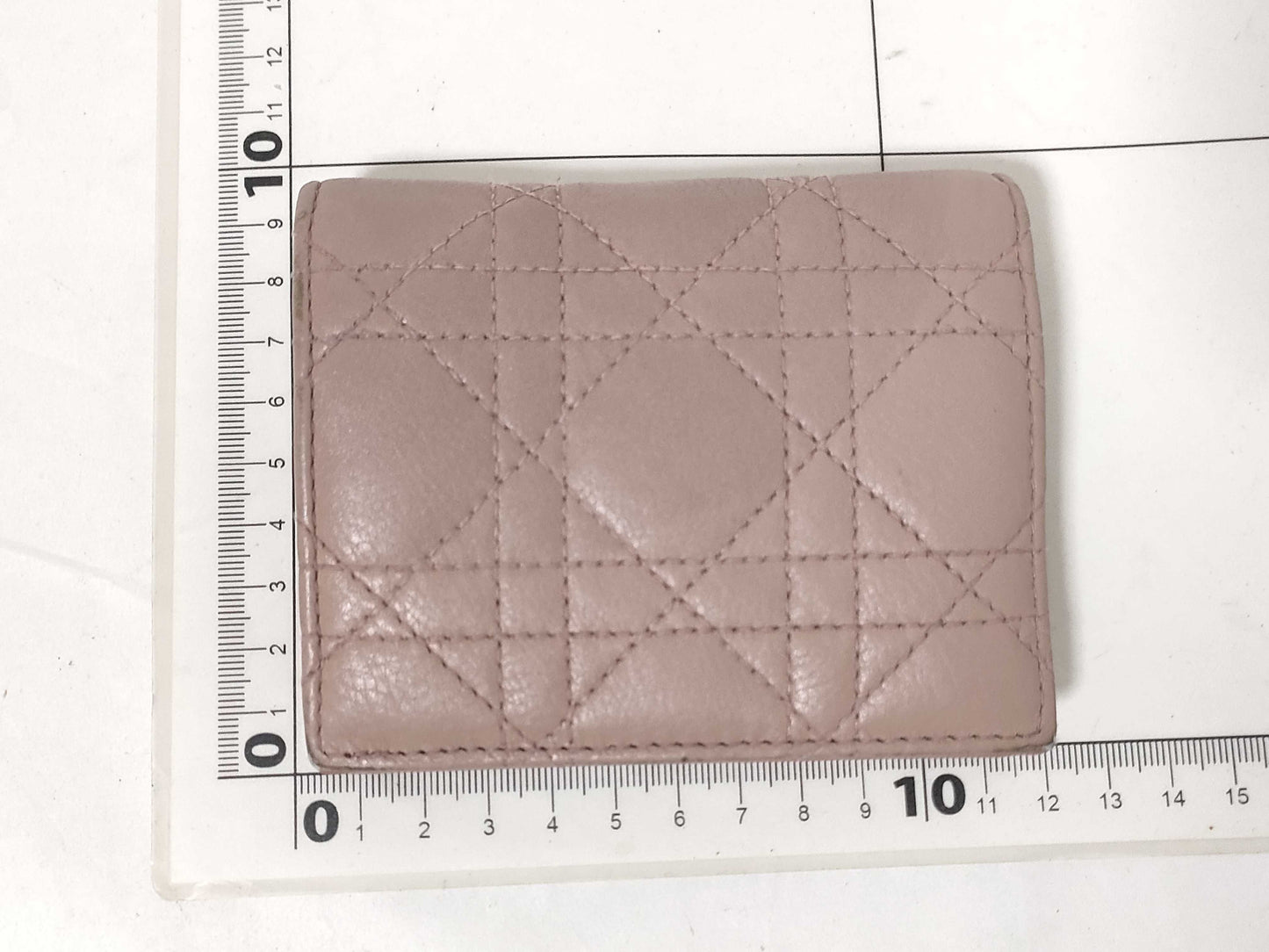 Dior Christian Dior Cannage Caro Folding Wallet