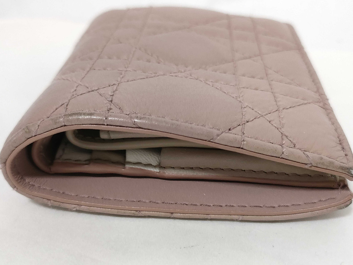 Dior Christian Dior Cannage Caro Folding Wallet