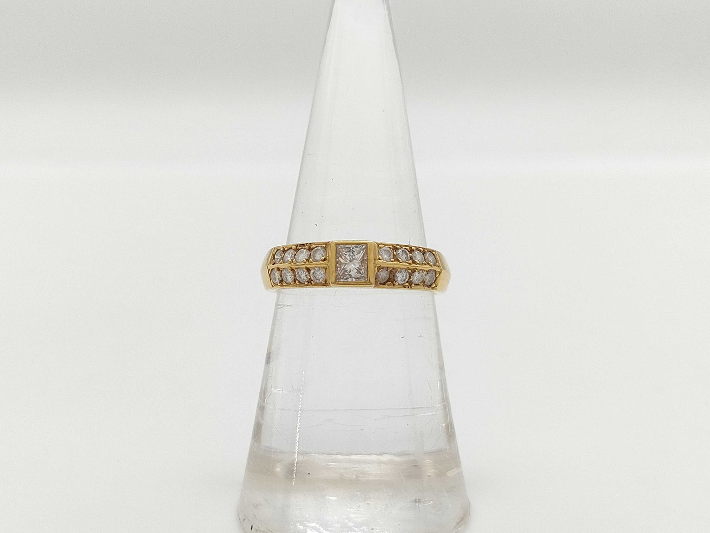 D0.22ct/0.25ct K18 3.5g Ring 