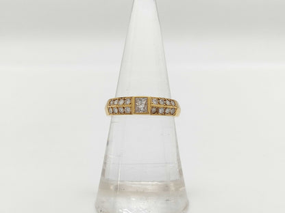 D0.22ct/0.25ct K18 3.5g Ring 