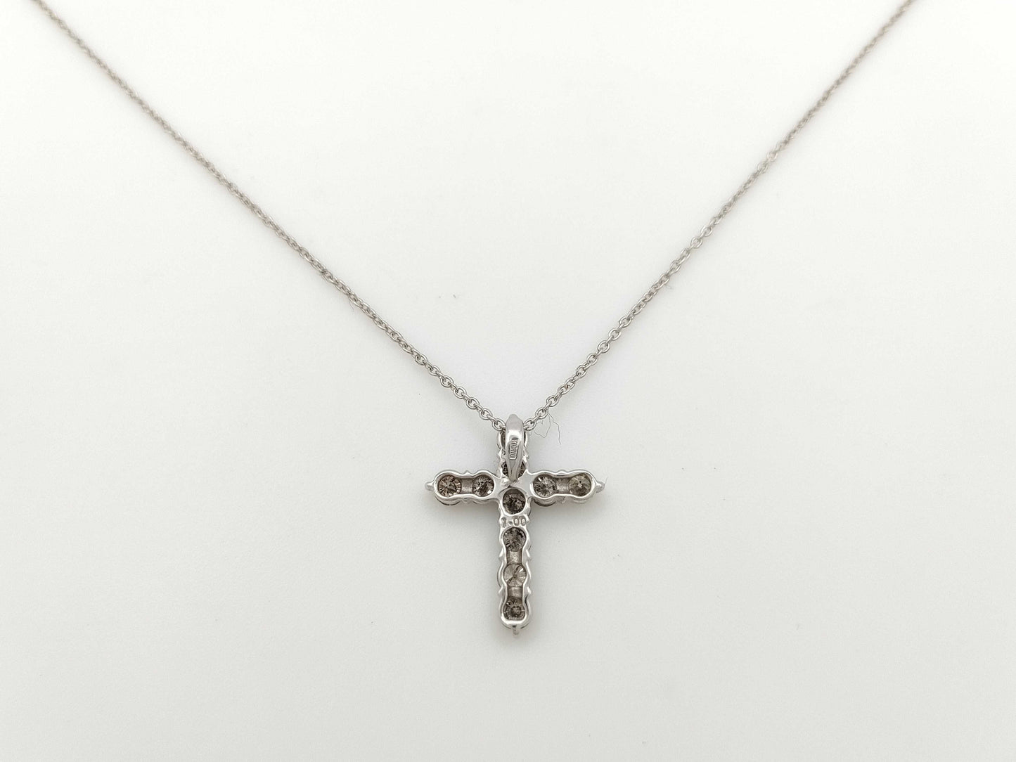 D1.00ct K18WG 2.2g Necklace 