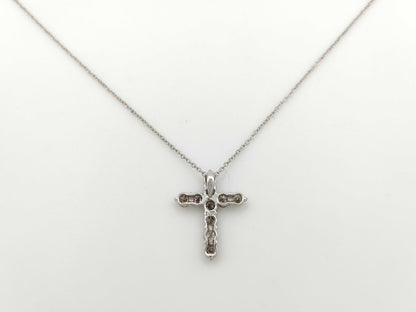 D1.00ct K18WG 2.2g Necklace 