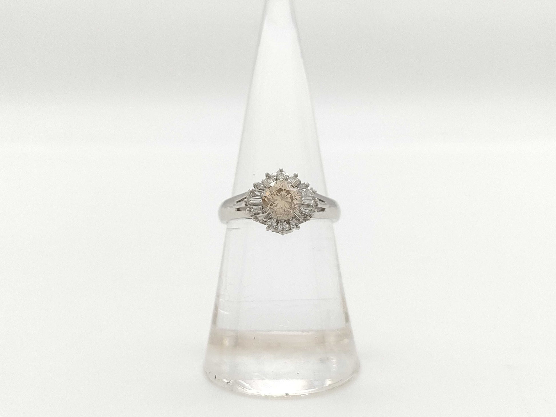D0.76ct FD0.25ct PT900 5.7g Ring 
