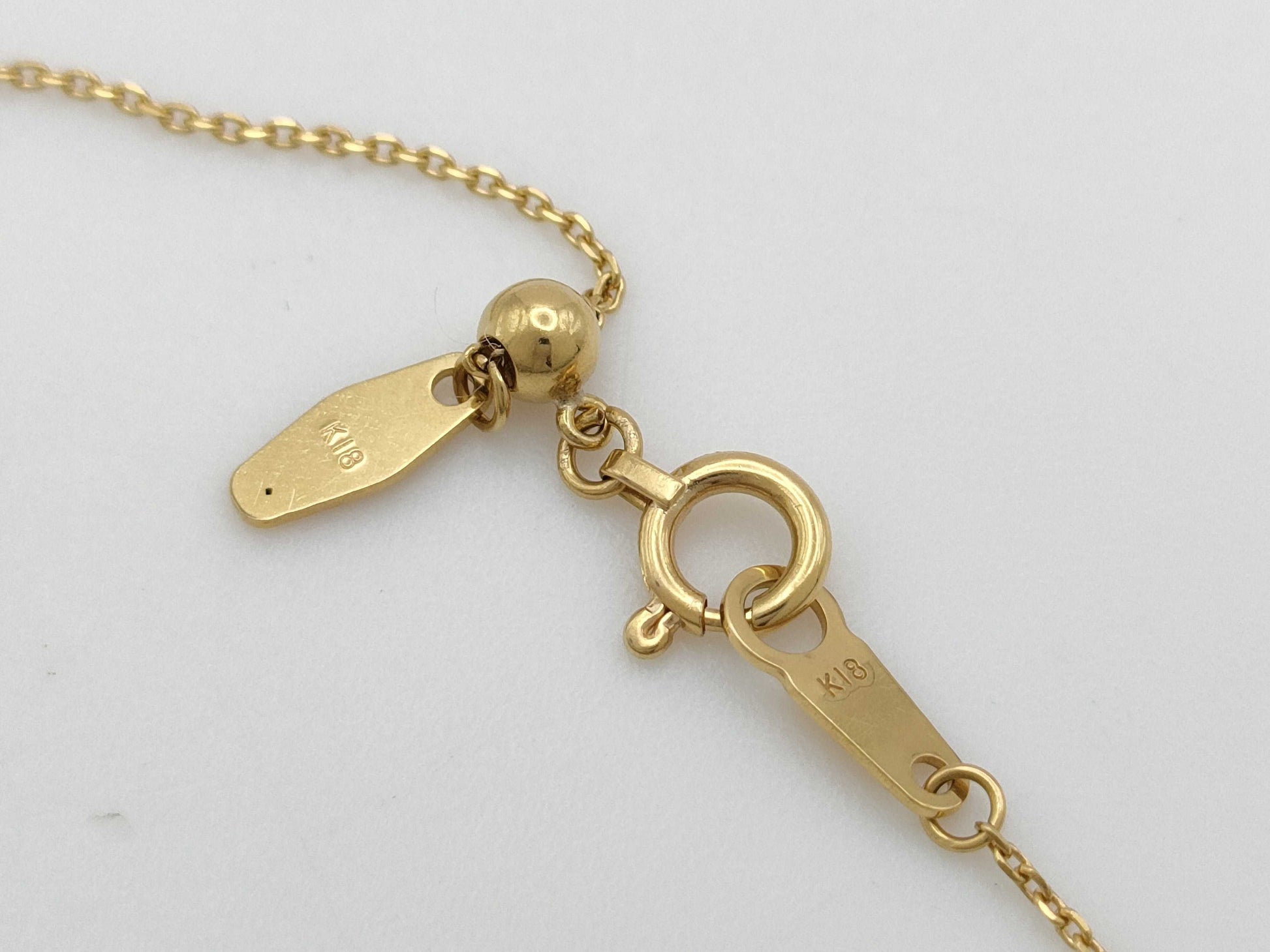 D0.75ct K18 3.8g Necklace 