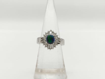 OP 0.82ct D 0.50ct PT900 10.8g Ring 