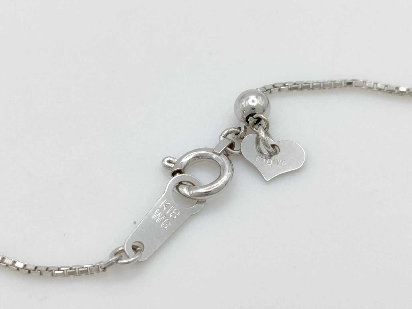 D0.19ct/0.15ct K18/K18WG 4.8g Necklace 