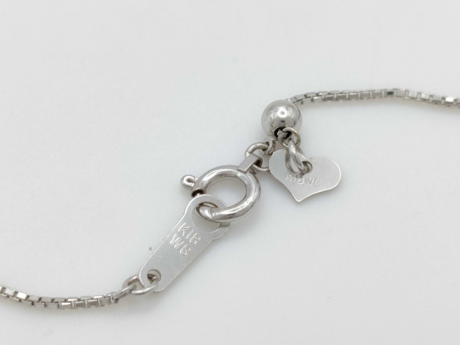 D0.19ct/0.15ct K18/K18WG 4.8g Necklace 