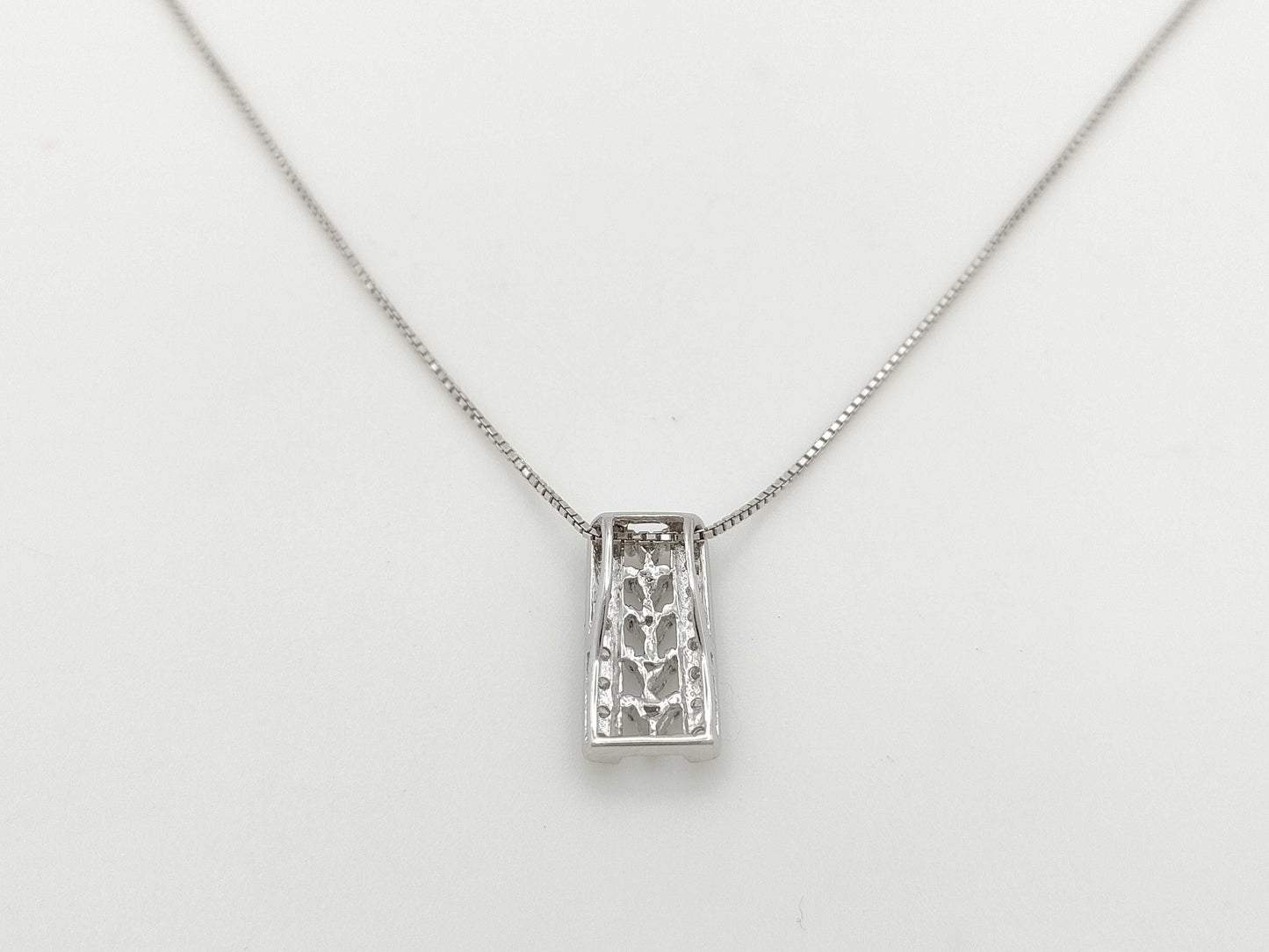 D0.19ct/0.15ct K18/K18WG 4.8g Necklace 