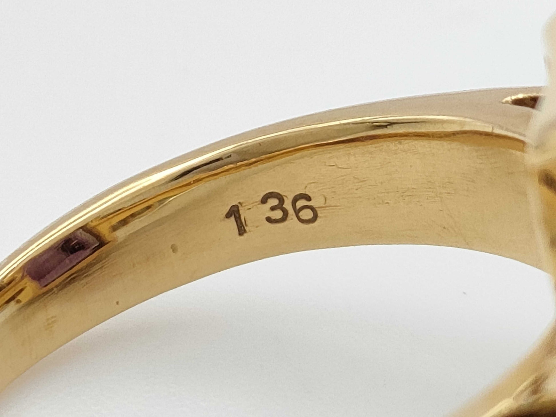 AM14.28ct D1.36ct K18 10.9g Ring 