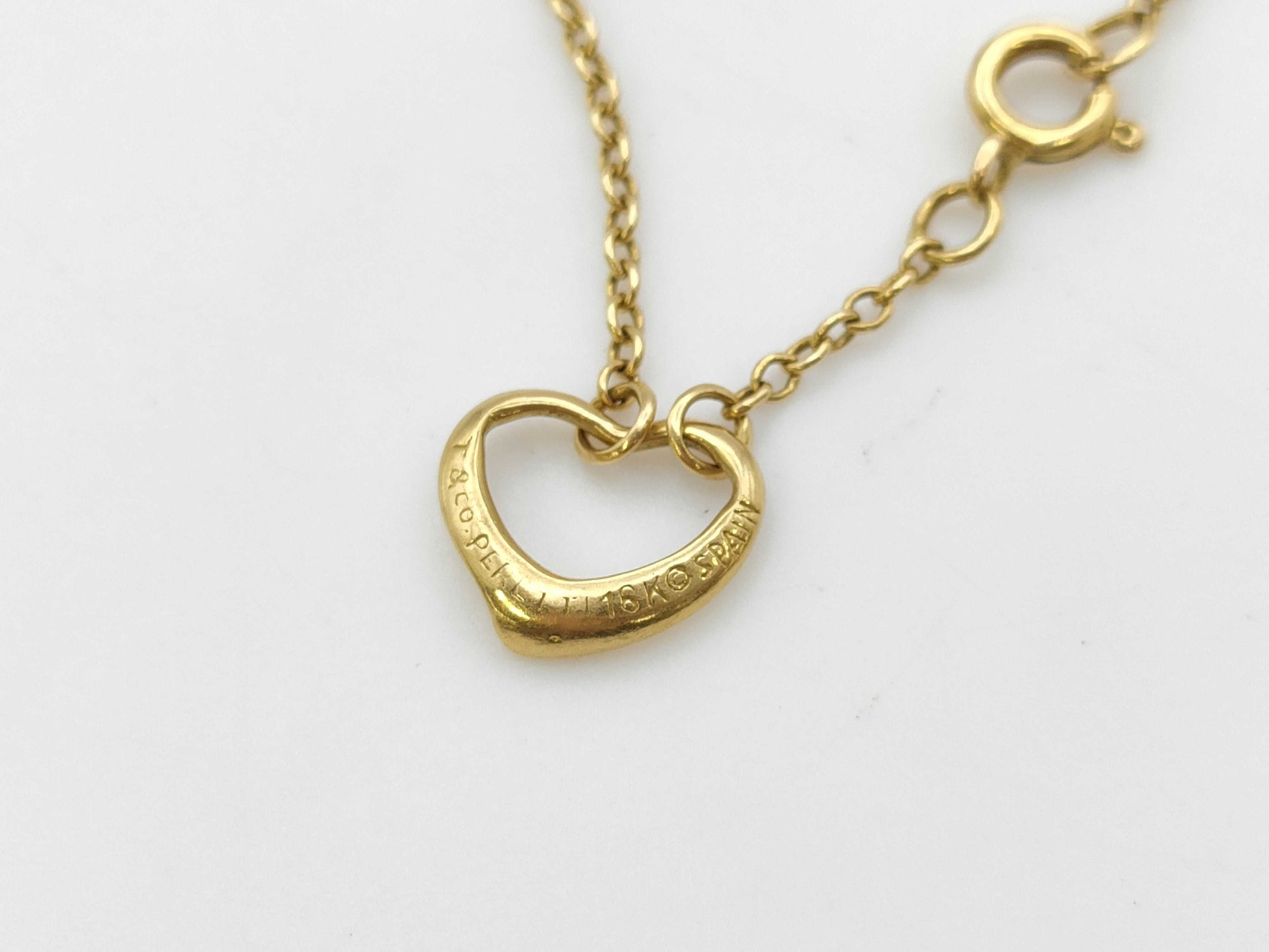 Tiffany & Co. Open Heart 5P 18K 3.7g Bracelet/Bangle 