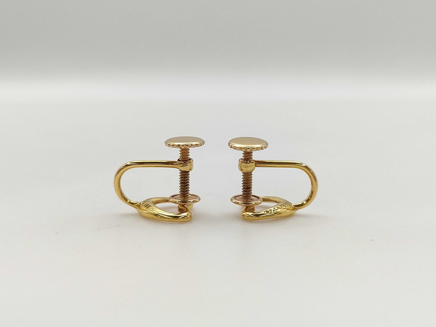 Tiffany & Co. Open Heart 18K 2.4g Earrings 