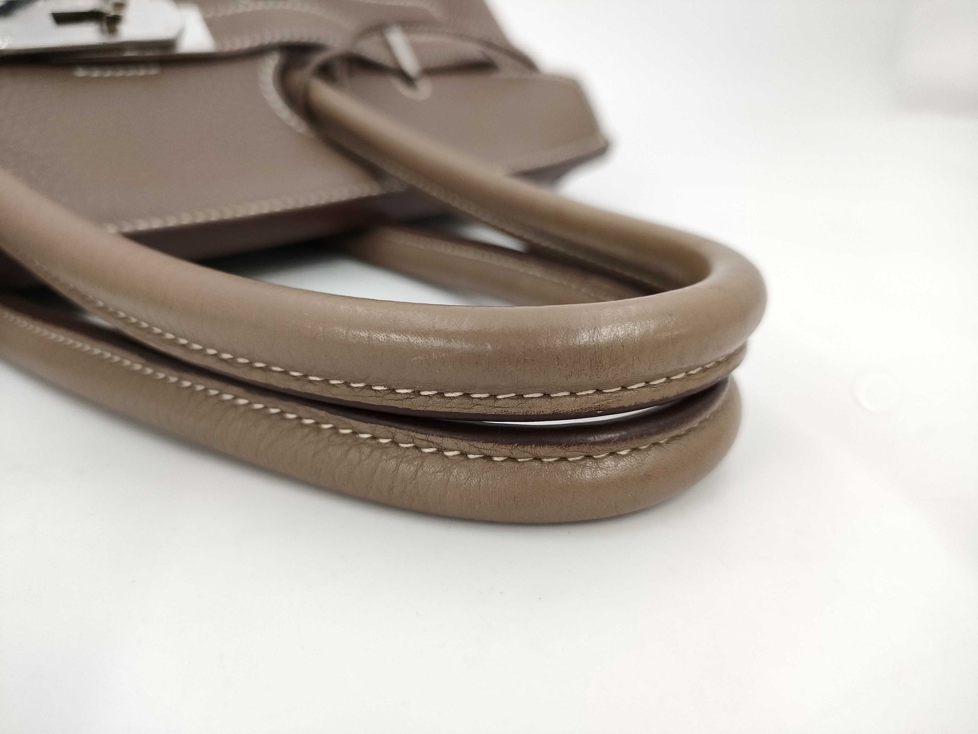 HERMES Birkin 35 □N Silver Hardware Handbag