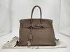 HERMES Birkin 35 □N Silver Hardware Handbag