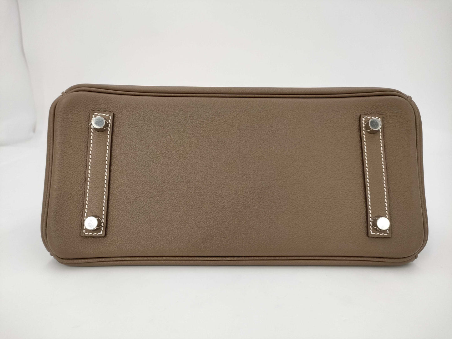 HERMES Shoulder Birkin 29 Etoupe x Evercolor x Silver Hardware x K Stamp Shoulder Bag