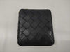 BOTTEGA VENETA Intrecciato Round Zip Bi-fold Wallet in Black Leather