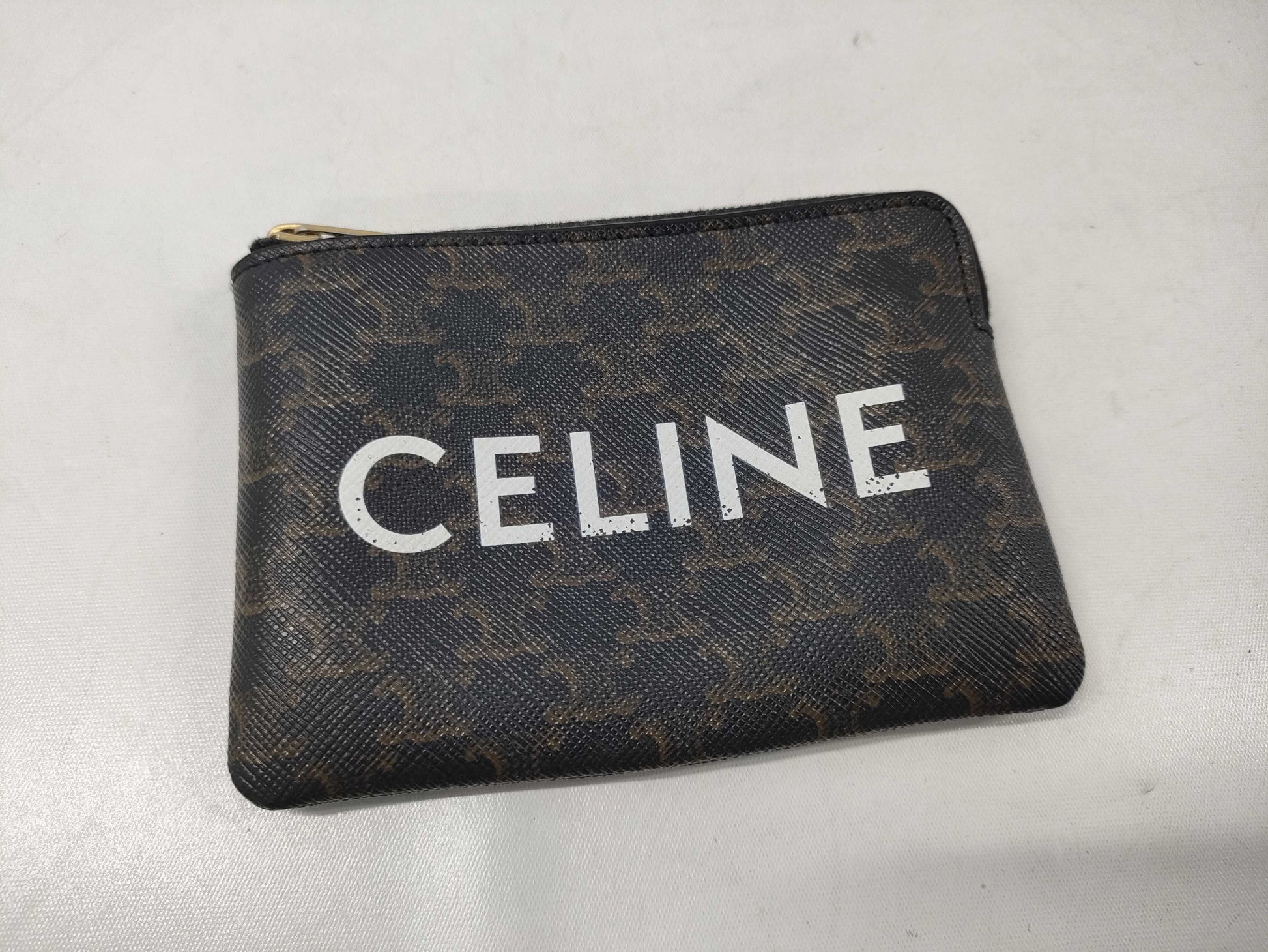 CELINE Triomphe Canvas Coin Case