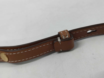 TODS T-Timeless Smartphone Pouch Shoulder Bag in Brown/Gold Leather