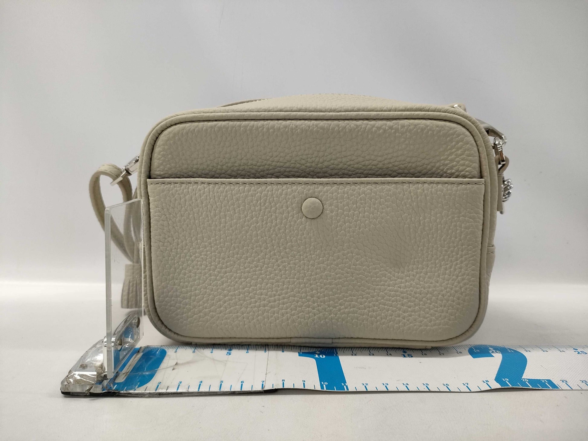 Vasic anyway shoulder bag, leather, greige.