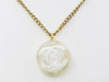 CHANEL Coco Mark Round Necklace 03A Resin Necklace