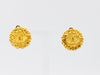 CHANEL Coco Mark Side Chain Round Earrings 95A Gold Earrings