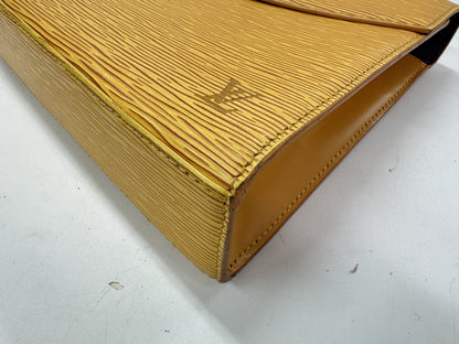 LOUIS VUITTON Malesherbes Tassili Yellow Handbag