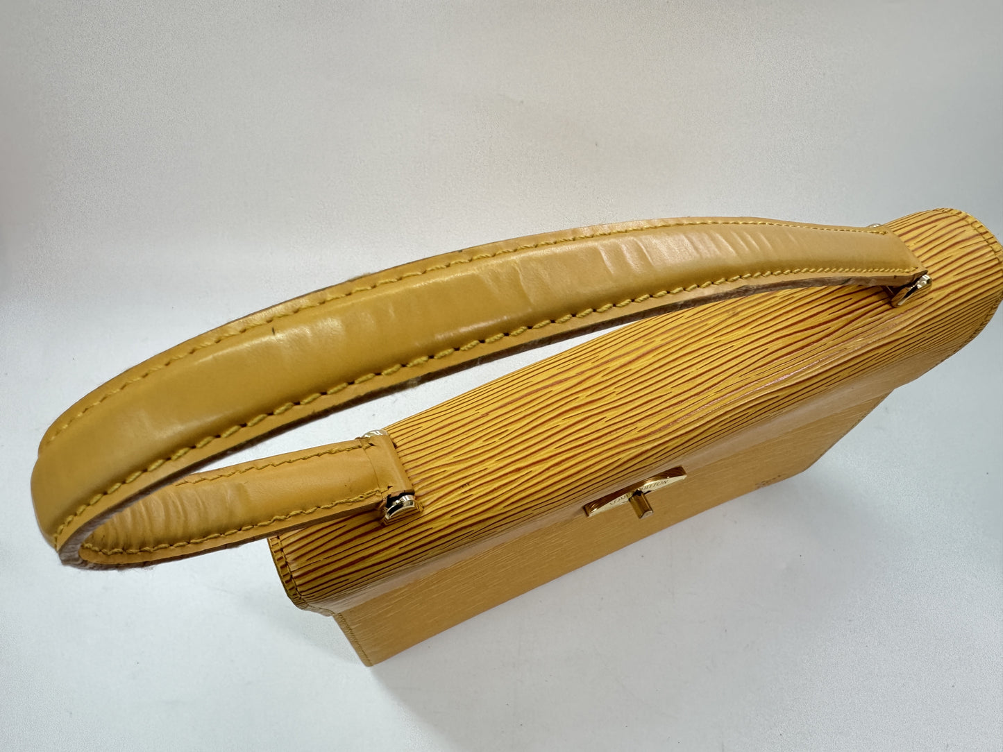 LOUIS VUITTON Malesherbes Tassili Yellow Handbag