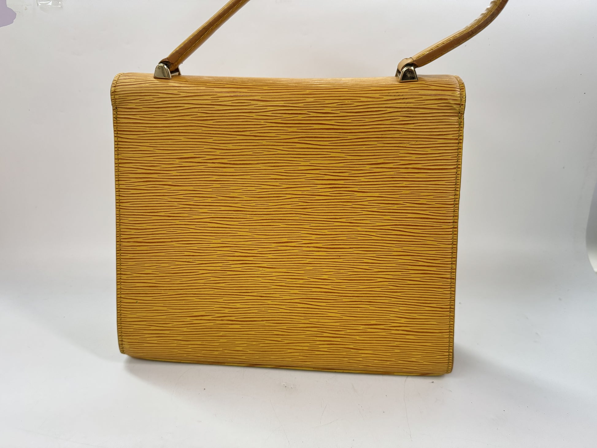 LOUIS VUITTON Malesherbes Tassili Yellow Handbag