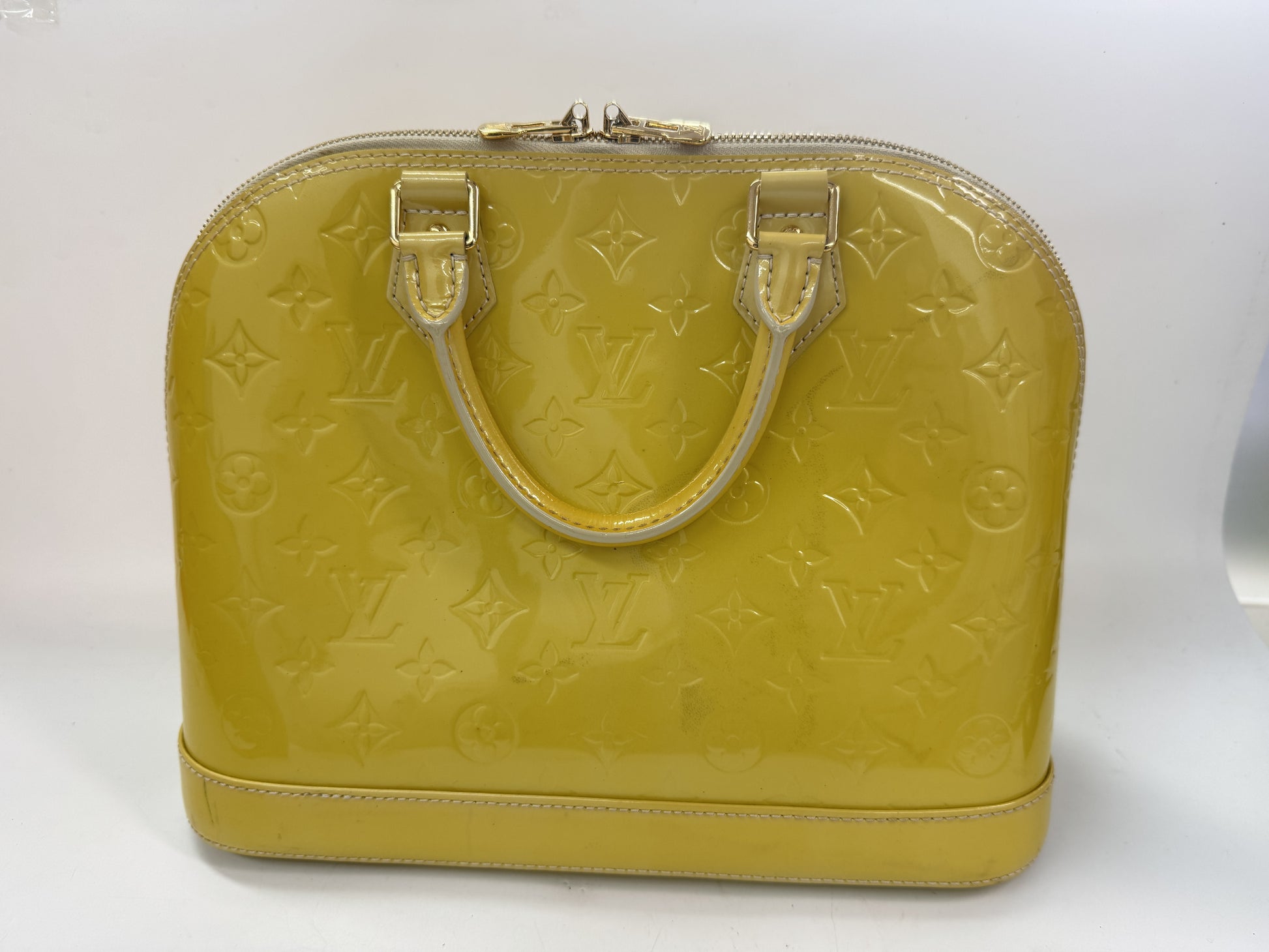 LOUIS VUITTON Alma PM Jaune Passion Handbag