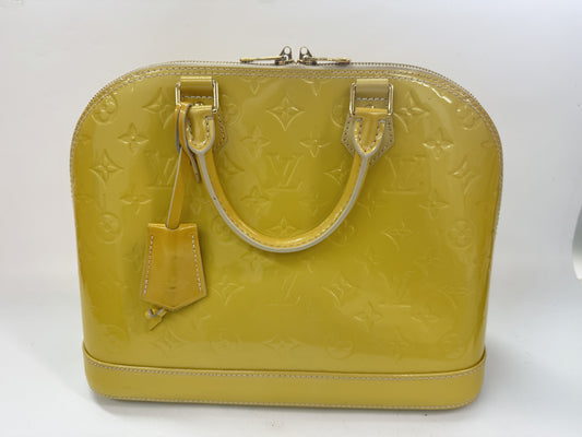 LOUIS VUITTON Alma PM Jaune Passion Handbag