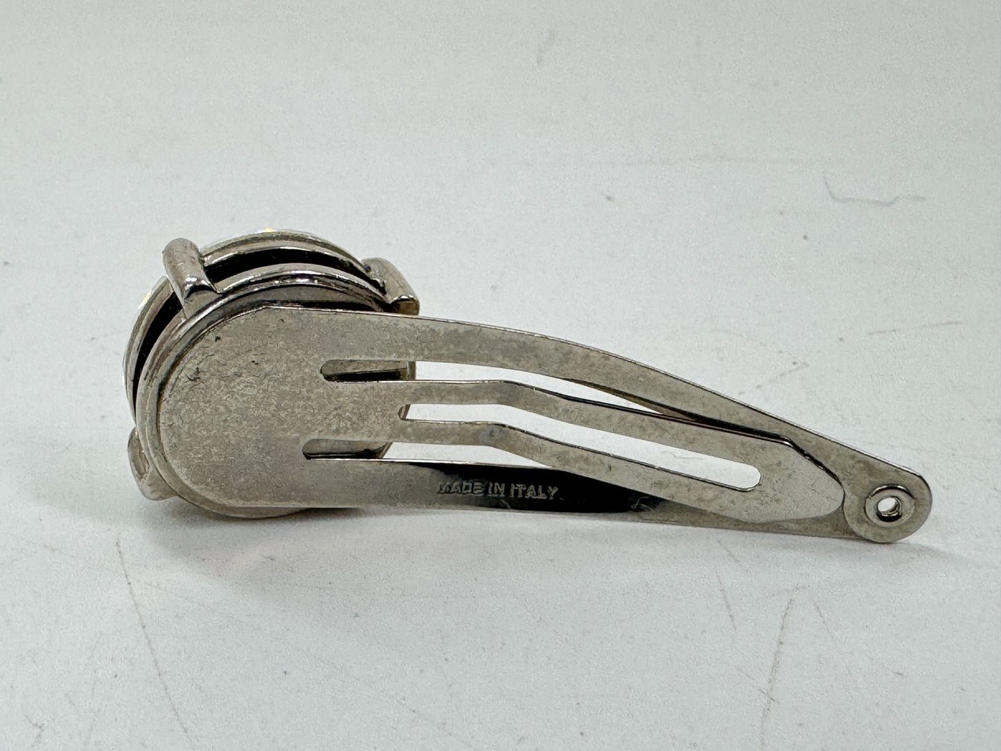 Miu Miu Bijou Rhinestone Crystal Hairpin Silver Hair Accessory