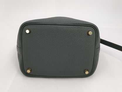 HERMES Picotin Lock 18 Vert Mangrove x Taurillon Clemence x Gold Hardware x K Stamp Handbag