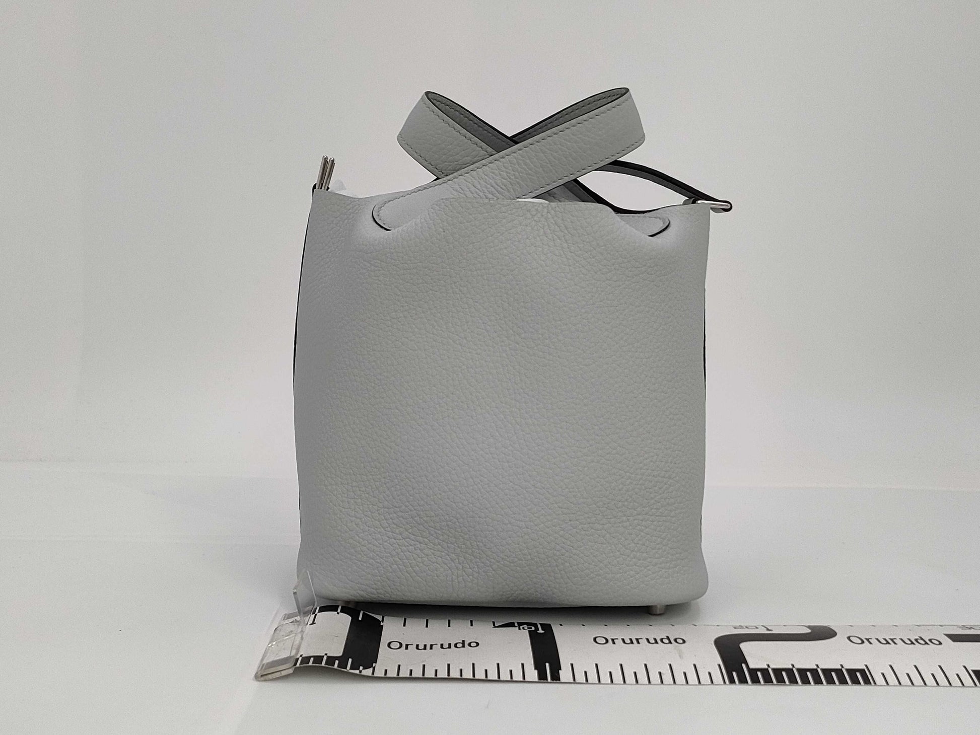 HERMES Picotin Lock 18 Blue Pale x Taurillon Clemence x Silver Hardware x Double Stamp WAK008MM Handbag