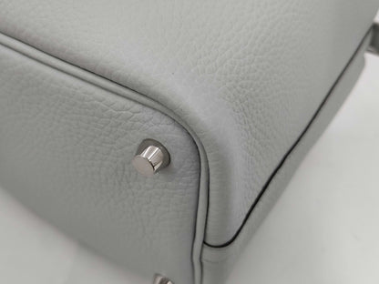 HERMES Picotin Lock 18 Blue Pale x Taurillon Clemence x Silver Hardware x Double Stamp WAK008MM Handbag