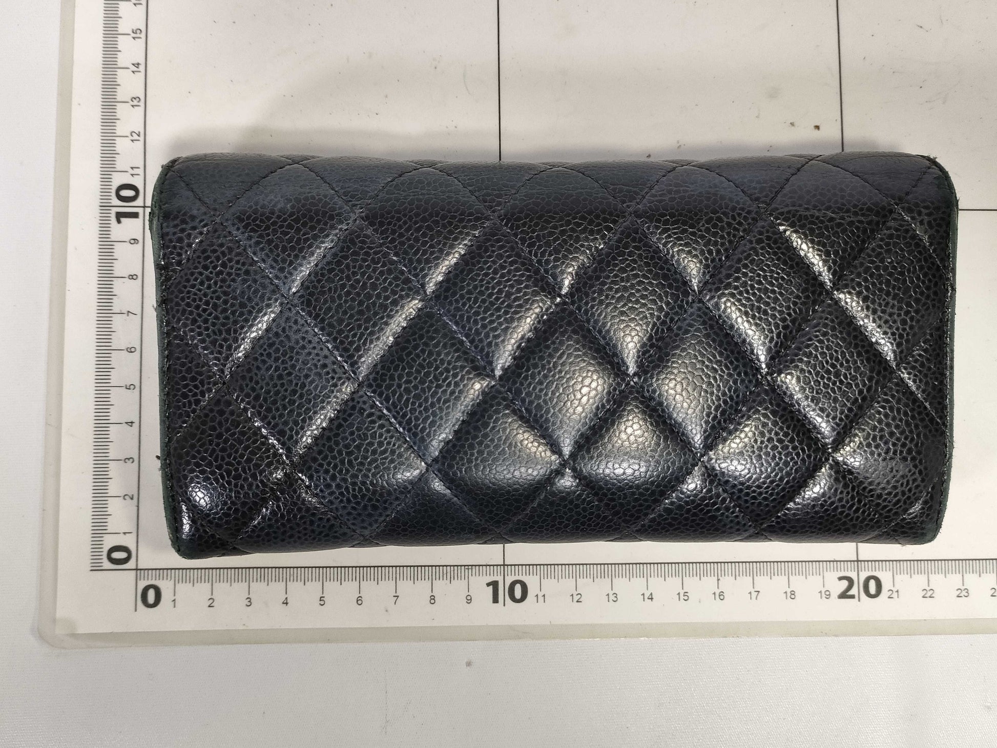 CHANEL Caviar Leather Matelasse Caviar Leather Long Wallet 25063581 Black Wallet