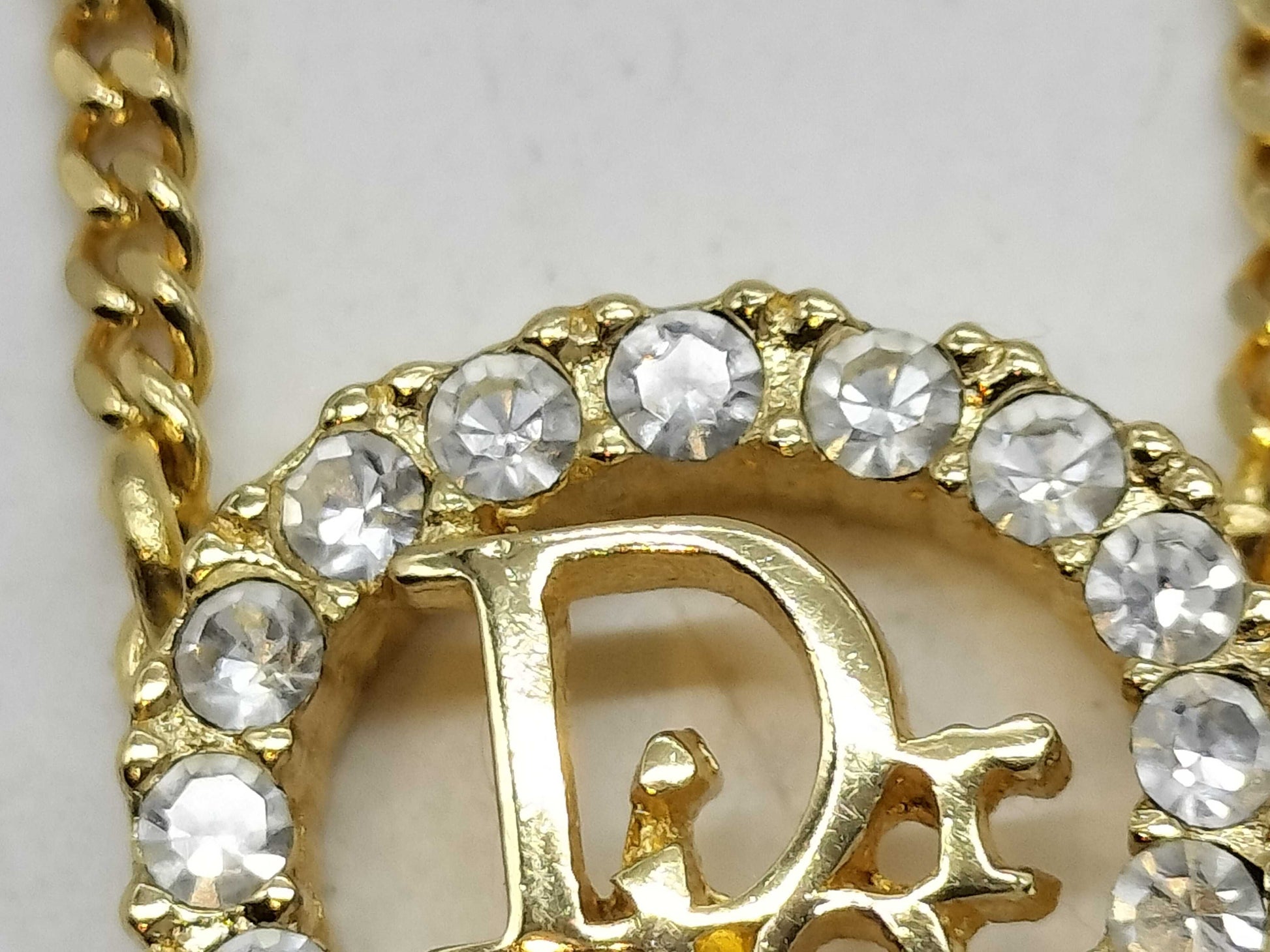 Dior Christian Dior Earrings and Necklace Set GP Necklace