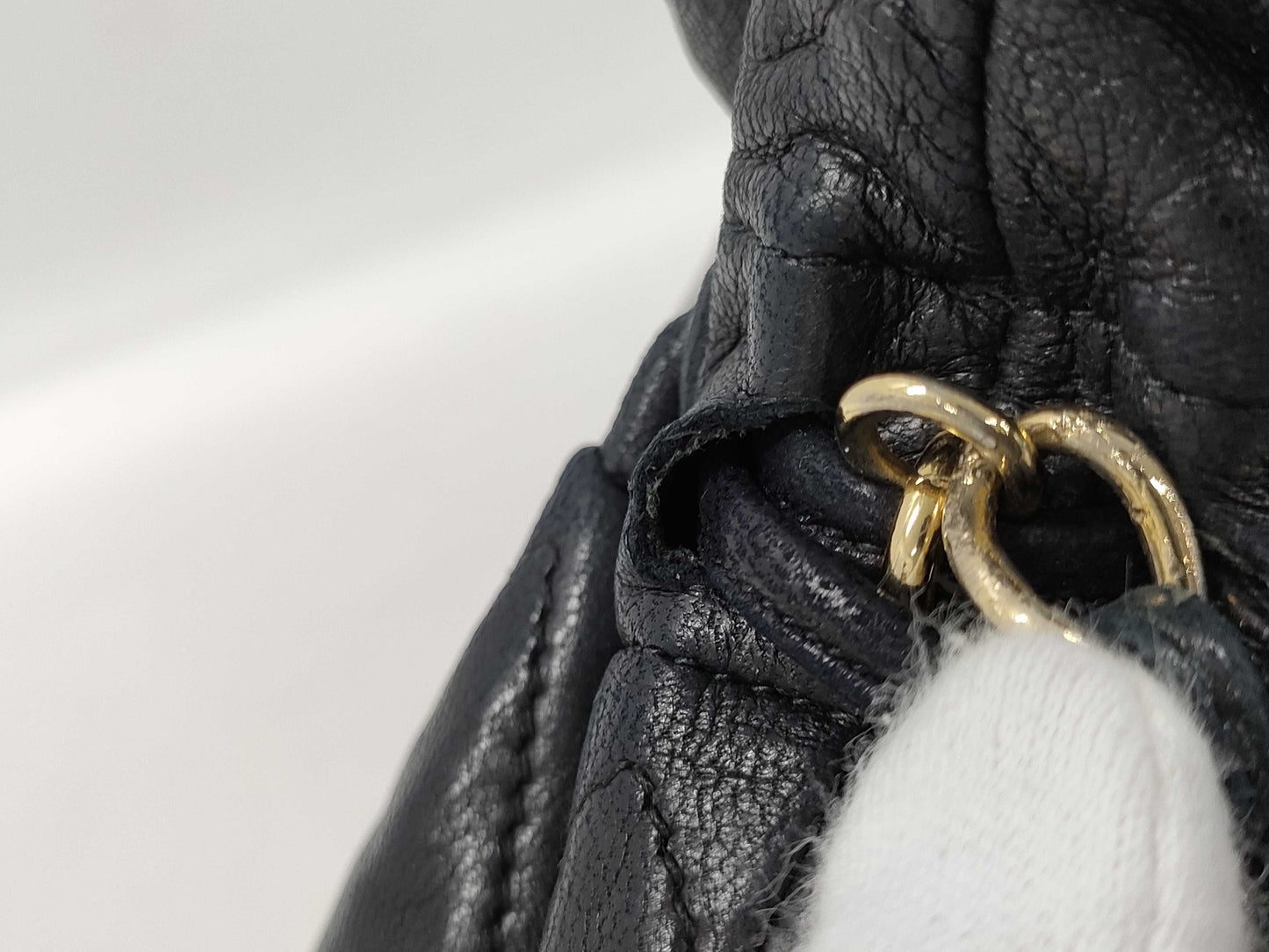 CHANEL Matelasse Lambskin Chain Shoulder Bag 0747071 Black Tote Bag