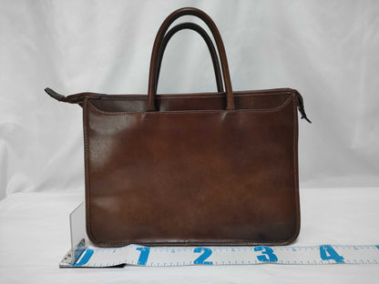 Coco Meister Leather Handbag Brown